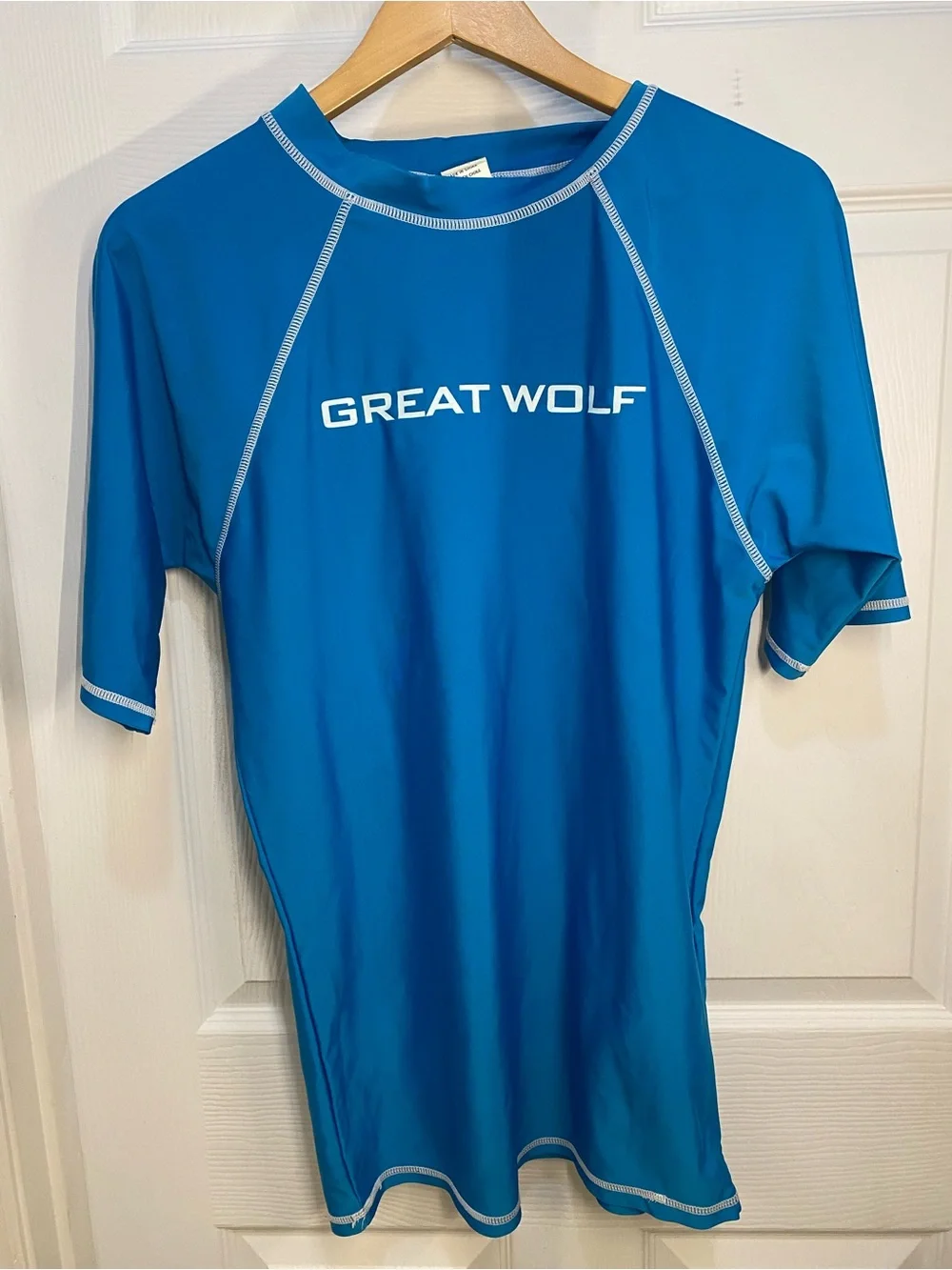 Bundle XL Great Wolf Lodge Men's Blue, Turquoise, & Gray Short-Sleeve Swim Shirt